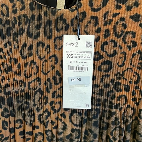 NWT Zara Leopard Dress - Picture 4 of 7